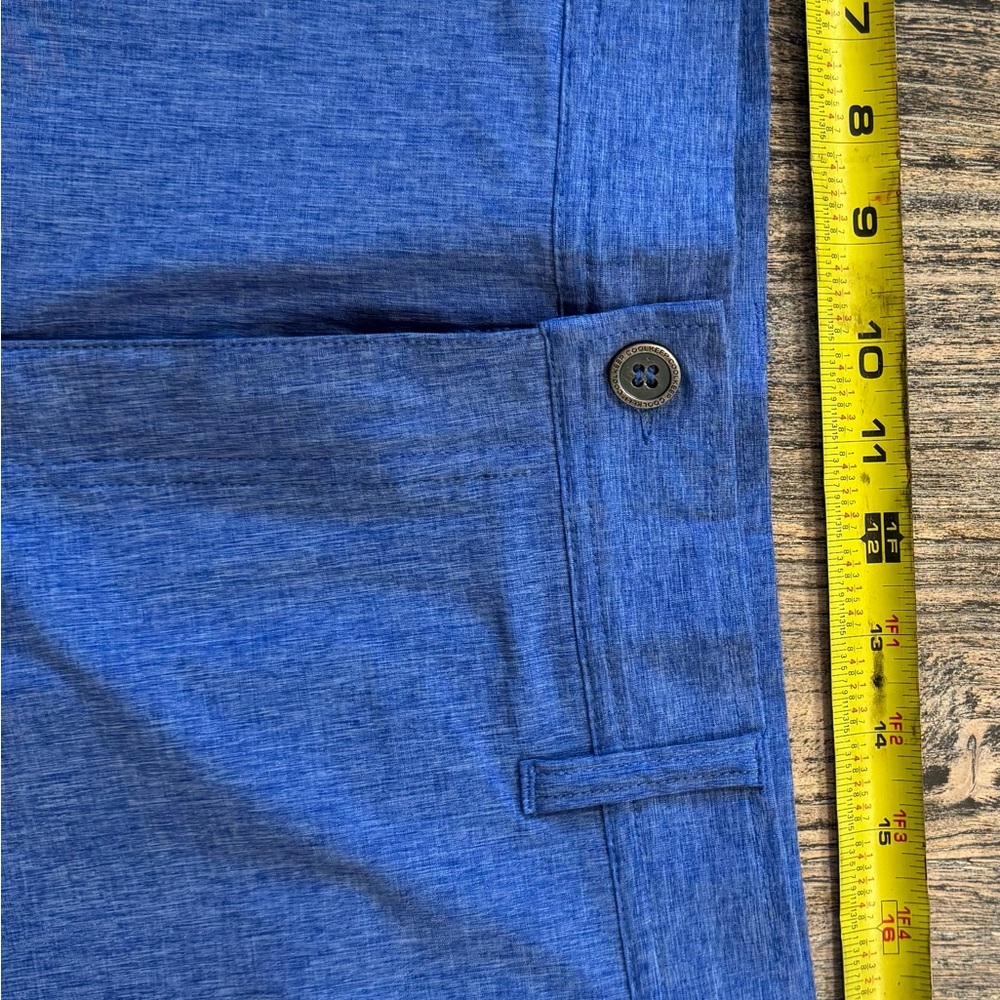 Coolkeep golf Blue Flat Front Men's Shorts - Picture 3 of 7